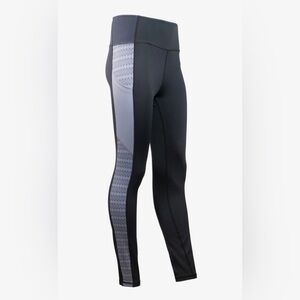 Belong Designs Black Gray Colorblock Performance Leggings Size Small